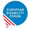 Logo du European Disability Forum (en français : Le Forum Européen des Personnes Handicapées (FEPH))