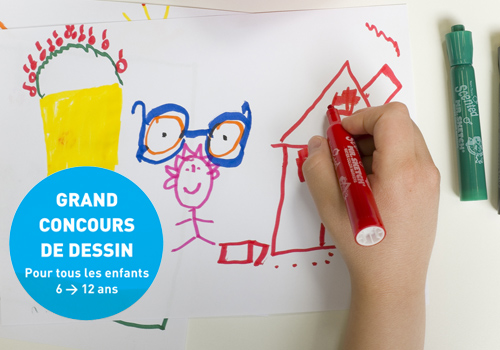 Un enfant dessine pour le grand concours de dessin : c’est quoi être malvoyant pour toi ?