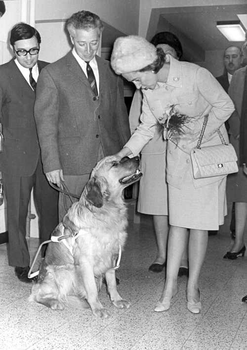 Bezoek van koningin Fabiola in maart 1970.