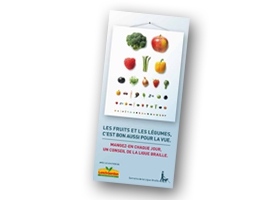 Cover van de brochure "Groenten en fruit, ook goed voor onze ogen"