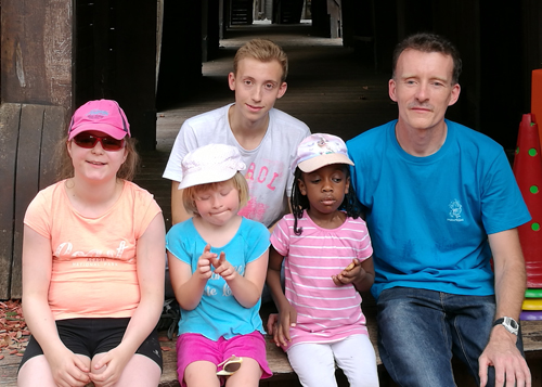 Les enfants du stage Multisports au parc.