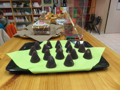 Friandises et dégustations préparées par la bibliothèque