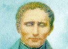 Getekend portret van Louis Braille