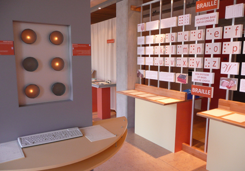 Interieur van het BrailleMuseum